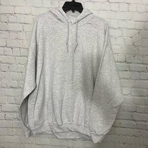 Light Gray Gildan Light Weight Unisex Sweater Hoodie Size XL NWOT
